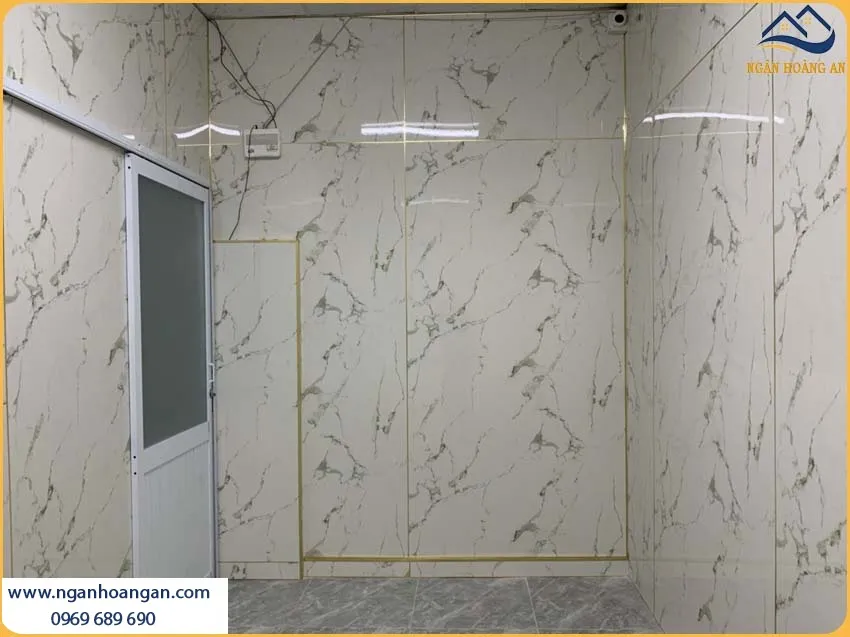 Thi Công Tấm PVC Giả Đá PVC2001 Kosmos Cho Phòng Ngủ Thi Công Tấm PVC Giả Đá PVC2001 Kosmos Cho Phòng Ngủ